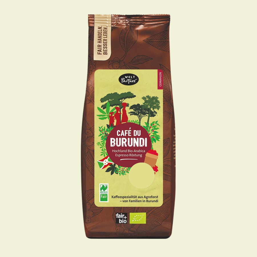 Espresso Café du Burundi, gemahlen, bio, 250g