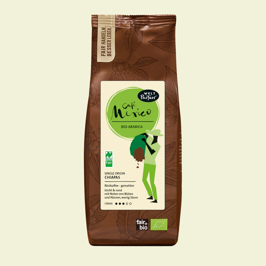 Café Mexiko, naturmild, gemahlen, bio