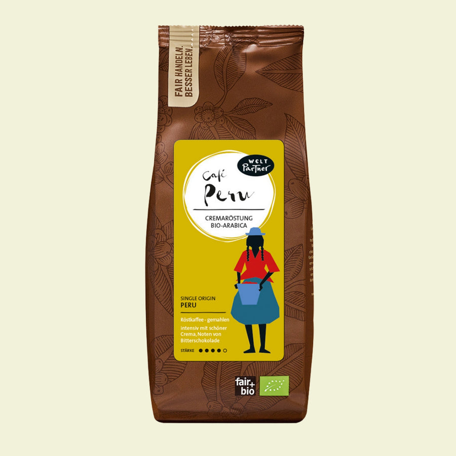 Café Peru, Cremaröstung, gemahlen, bio, 250g