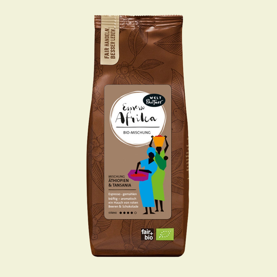 Espresso Afrika, gemahlen, bio, 250g