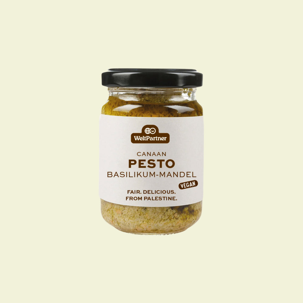 Pesto Basilikum-Mandel aus Palästina