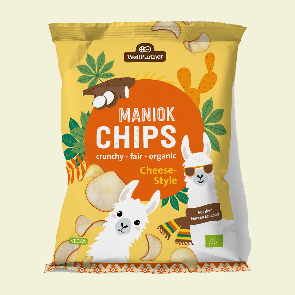 Maniokchips, Cheese-Style, bio, 70 g