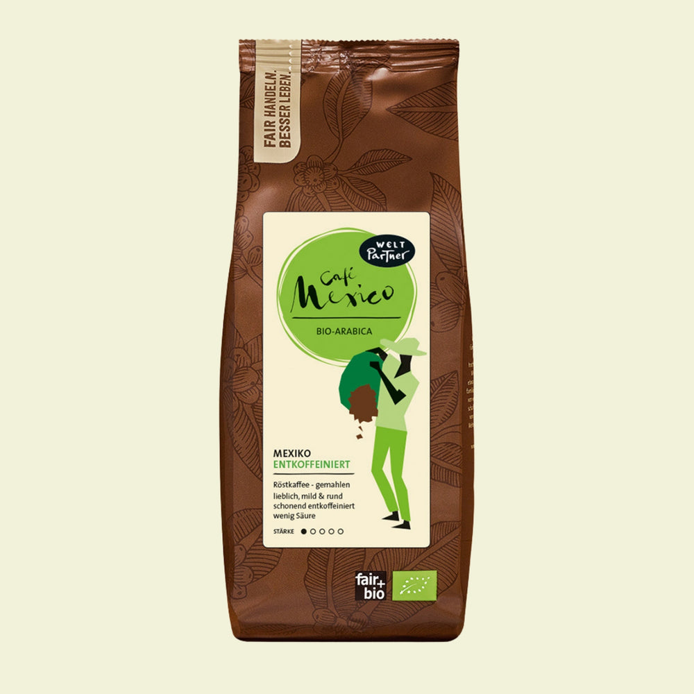 Café Mexiko, entkoffeiniert, gemahlen, bio, 250g