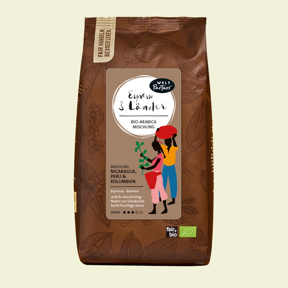 Espresso 3 Länder, Bohne, bio