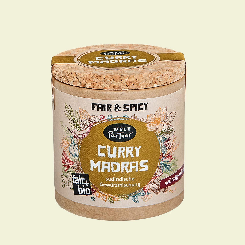 Curry Madras, Gewürzmischung, bio, 45g