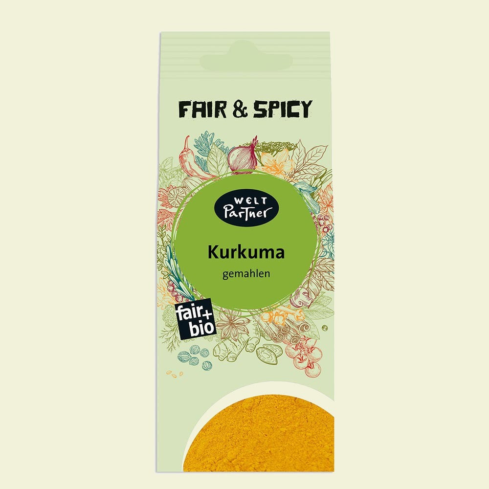Kurkuma, gemahlen, bio, 50g