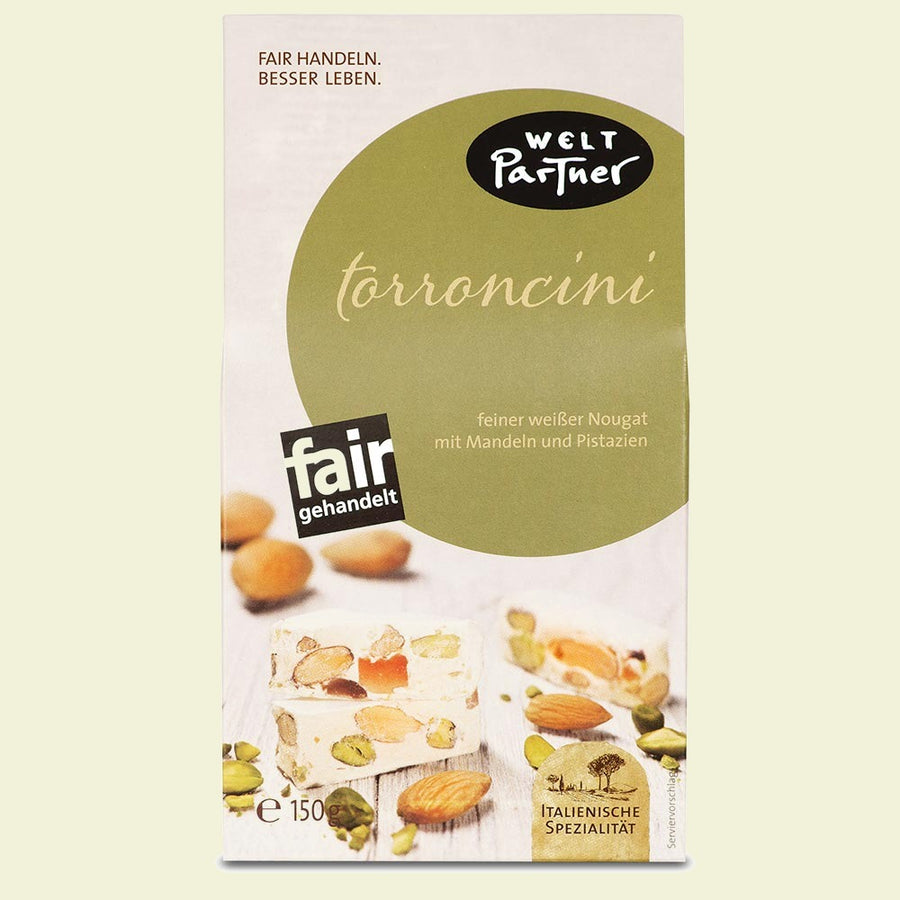 Torroncini, Nougat mit Mandeln & Pistazien