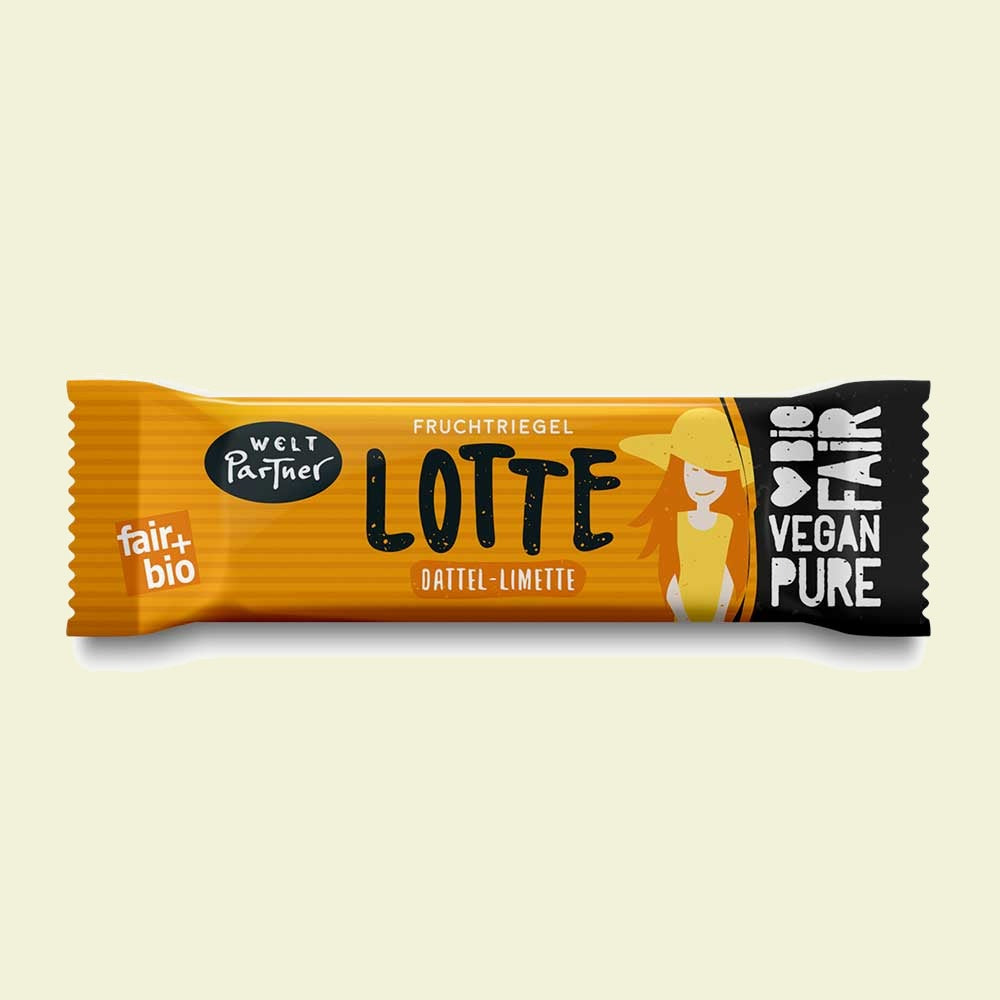 Fruchtriegel Lotte, Dattel-Limette, bio