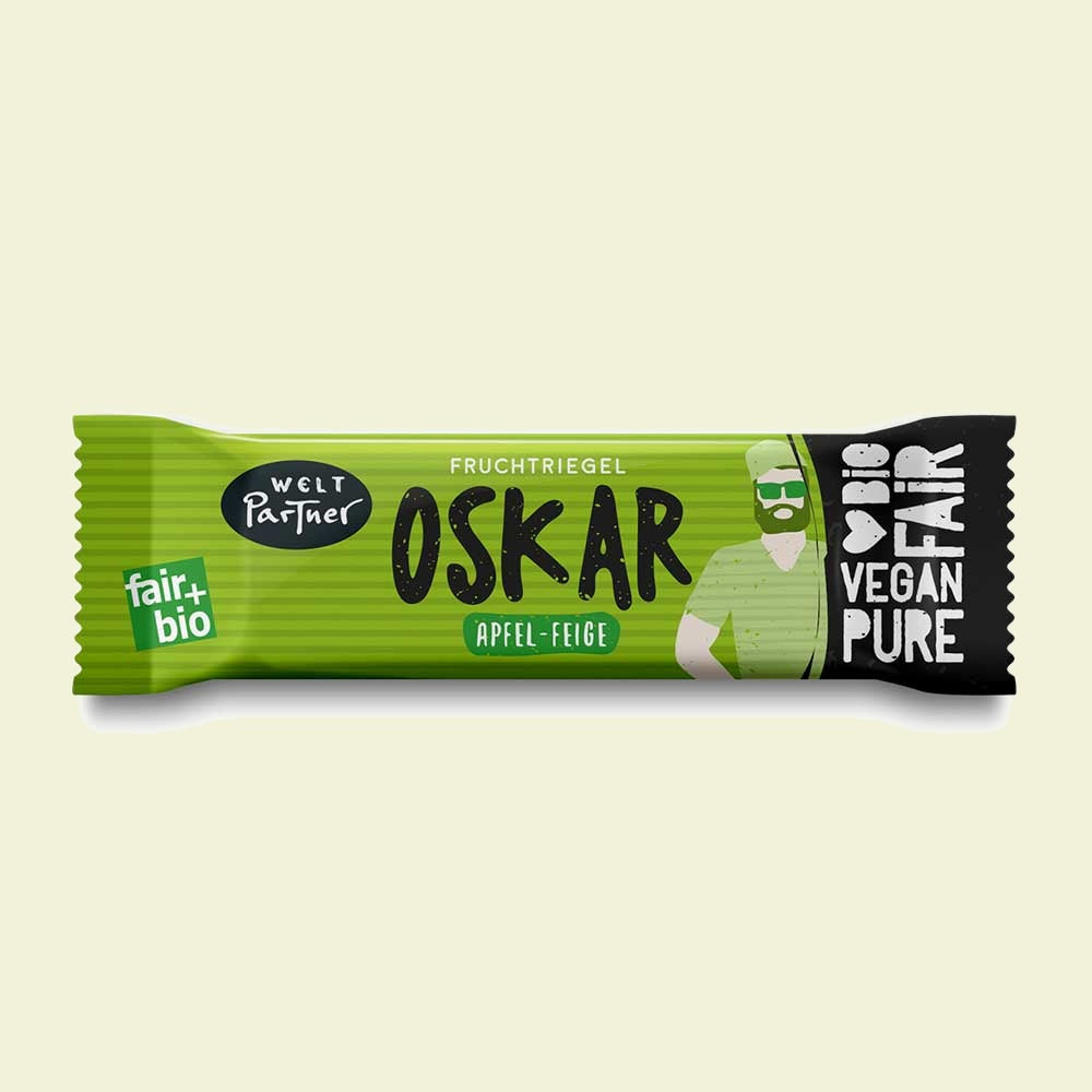 Fruchtriegel Oskar, Apfel-Feige, bio