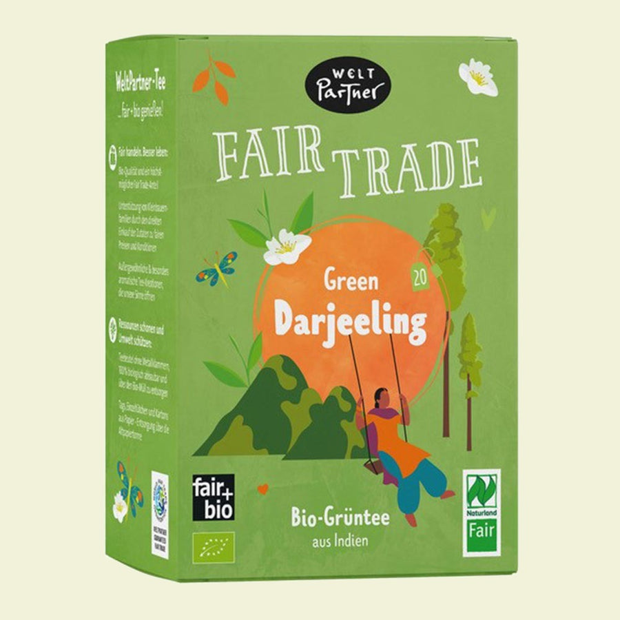 Green Darjeeling, Grüntee, bio, Teebeutel