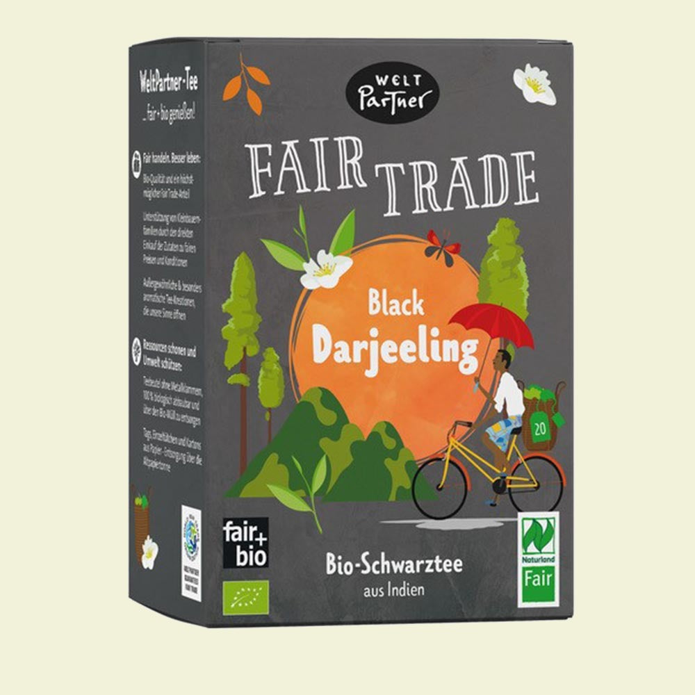 Black Darjeeling, Schwarztee, bio, Teebeutel