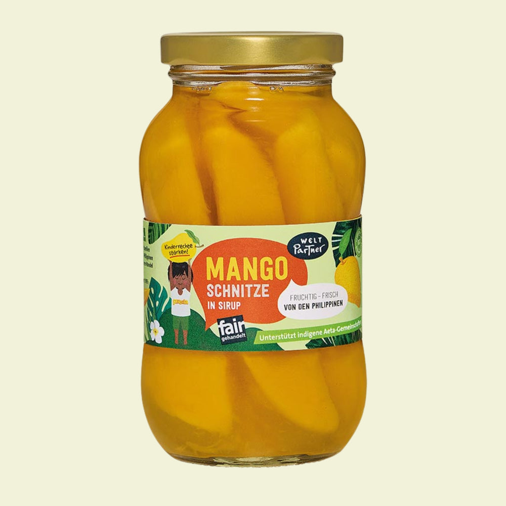 Mango Schnitze in Sirup