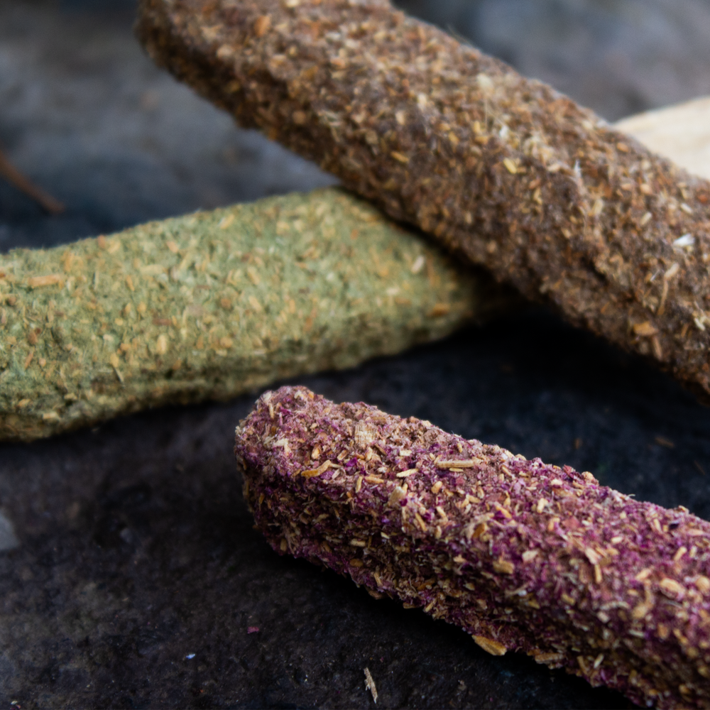 Räucherholz Palo Santo, Rose, Eukalyptus & Rosmarin, 3er-Set