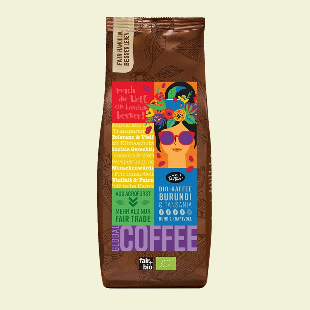 Regenbogenkaffee, gemahlen, bio, 250g