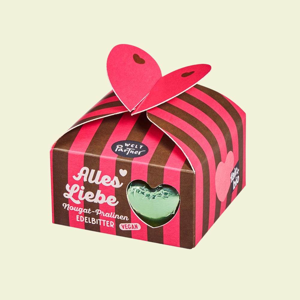 Schoko-Nuss Pralinen "Alles Liebe", bio