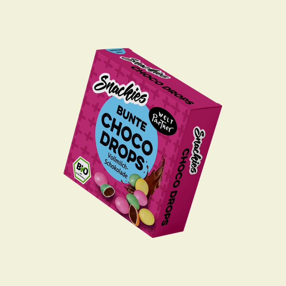 Snackies Choco Drops, Schokolinsen, bio